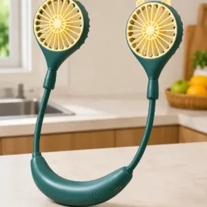 Hands-Free Rechargeable Neck Fan – Portable Cooling Solution